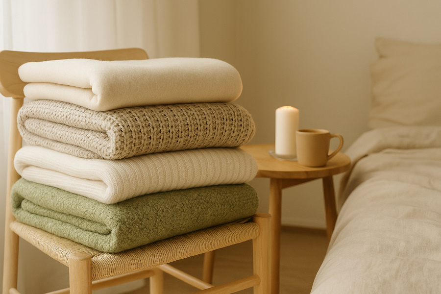 Fleece, wool, cotton, or acrylic: which blanket to buy?