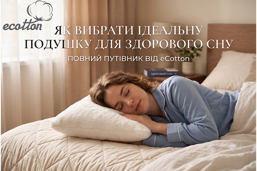 Як вибрати ідеальну подушку для здорового сну: повний путівник від eCotton