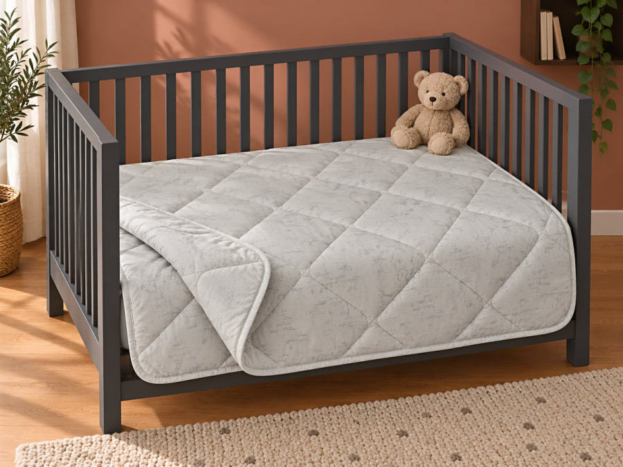 Ковдра дитяча 110x140 Ecotton антиалергенна бавовняна білого кольору 40-0963 White