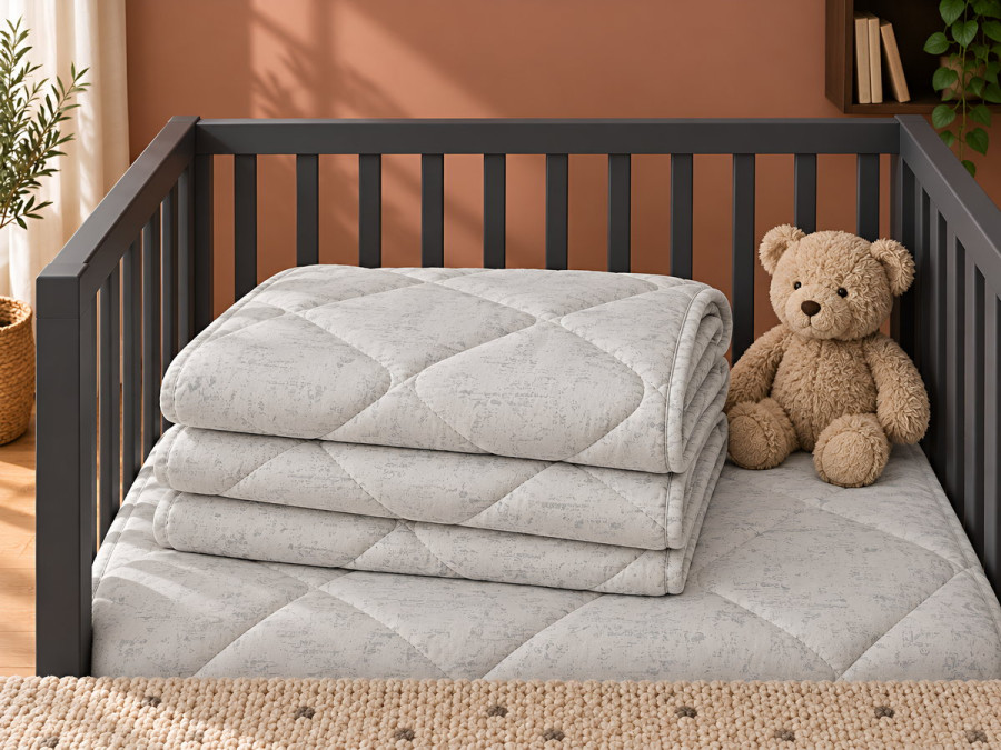 Ковдра дитяча 110x140 Ecotton антиалергенна бавовняна білого кольору 40-0963 White