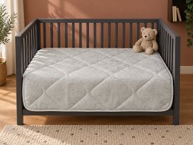 Одеяло детское 110x140 Ecotton антиаллергенное хлопковое белого цвета 40-0963 White