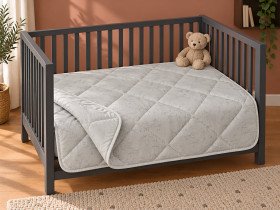 Одеяло детское 110x140 Ecotton антиаллергенное хлопковое белого цвета 40-0963 White