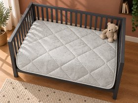 Одеяло детское 110x140 Ecotton антиаллергенное хлопковое белого цвета 40-0963 White