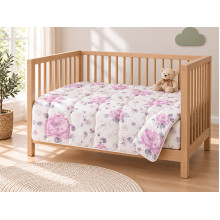 Ковдра дитяча 110x140 Ecotton антиалергенна бавовняна рожева 20-1455 Lilac
