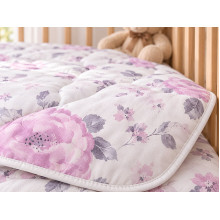 Ковдра дитяча 110x140 Ecotton антиалергенна бавовняна рожева 20-1455 Lilac