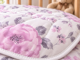 Children's blanket 110x140 Ecotton anti-allergenic cotton pink 20-1455 Lilac