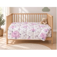 Ковдра дитяча 110x140 Ecotton антиалергенна бавовняна рожева 20-1455 Lilac