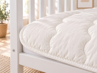 Baby blanket 110x140 Ecotton anti-allergenic light milk color Milk