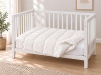 Baby blanket 110x140 Ecotton anti-allergenic light milk color Milk
