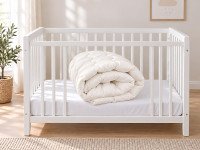 Ковдра дитяча 110x140 Ecotton антиалергенна легка молочного кольору Milk