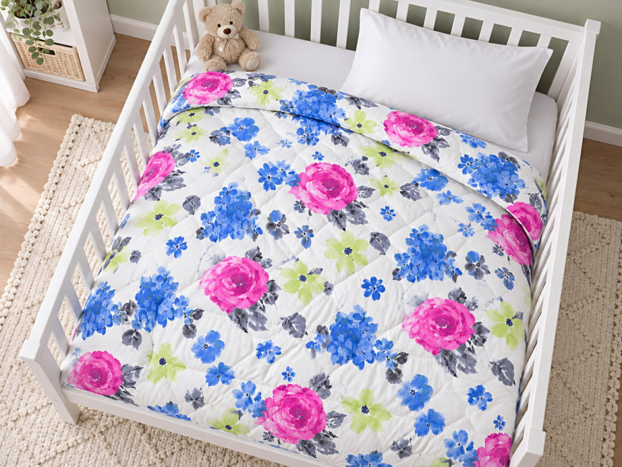 Children's blanket 110x140 Ecotton anti-allergenic cotton pink 20-1455