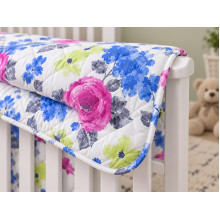 Одеяло детское 110x140 Ecotton антиаллергенное хлопковое розового цвета Pink 20-1455