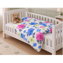 Одеяло детское 110x140 Ecotton антиаллергенное хлопковое розового цвета Pink 20-1455