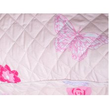 Children's Blanket + Bedspread + Pillow Set Pink 40-0986