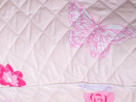 Children's Blanket + Bedspread + Pillow Set Pink 40-0986
