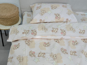 Постельное белье Ecotton Бязь Комфорт Детский комплект Облачные мишки 4599/1