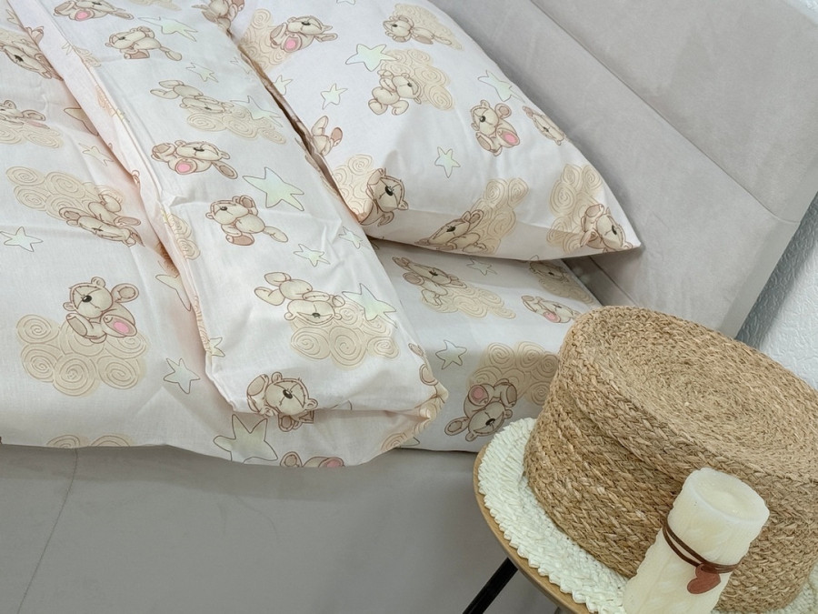 Постельное белье Ecotton Бязь Комфорт Детский комплект Облачные мишки 4599/1