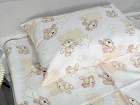 Постільна білизна Ecotton Бязь Комфорт Дитячий комплект Хмарні ведмедики 4599/1