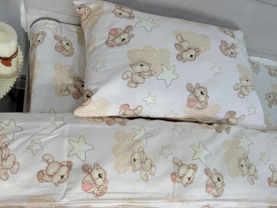 Постельное белье Ecotton Бязь Комфорт Детский комплект Облачные мишки 4599/1