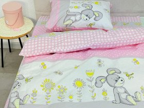 Постільна білизна Ecotton Бязь Комфорт Дитячий комплект Зайчик