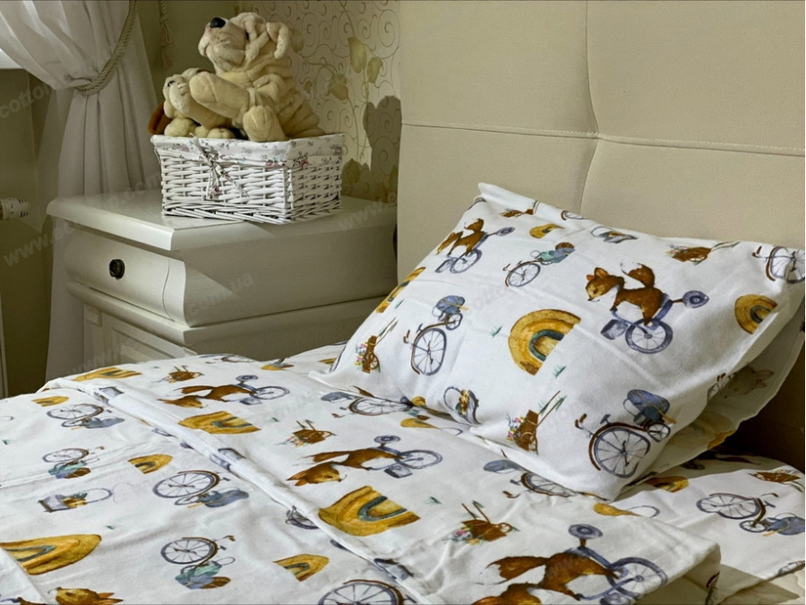 Постельное белье Ecotton Фланель Детский комплект Лисенок 10.25362/1