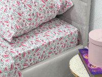 Постільна білизна Ecotton Поплін Полуторний комплект Білий Кавуни 13284/3