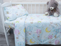 Постельное белье Ecotton Поплин Полуторный комплект Шары 13324/1