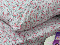Постельное белье Ecotton Поплин Полуторный комплект розовый Арбузы 13284/2