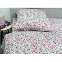Постельное белье Ecotton Поплин Полуторный комплект розовый Арбузы 13284/2