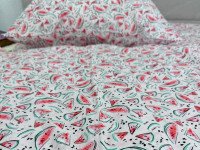 Постільна білизна Ecotton Поплін Полуторний комплект Рожевий Кавуни 13284/2