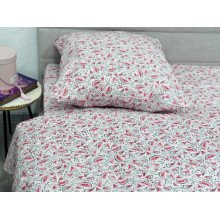 Постельное белье Ecotton Поплин Полуторный комплект розовый Арбузы 13284/2