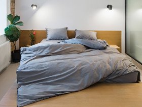 Постельное белье Ecotton Сатин Евро комплект Серый Natural