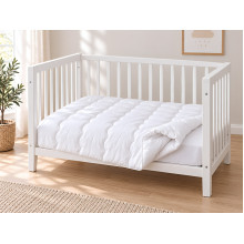 Children's blanket 110x140 Ecotton anti-allergenic lightweight white