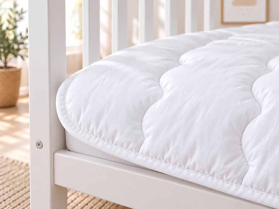Children's blanket 110x140 Ecotton anti-allergenic lightweight white