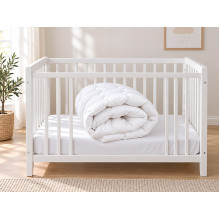Children's blanket 110x140 Ecotton anti-allergenic lightweight white