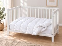 Ковдра дитяча 110x140 Ecotton антиалергенна легка білого кольору White