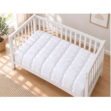 Children's blanket 110x140 Ecotton anti-allergenic lightweight white
