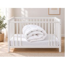 Children's blanket 110x140 Ecotton anti-allergenic lightweight white