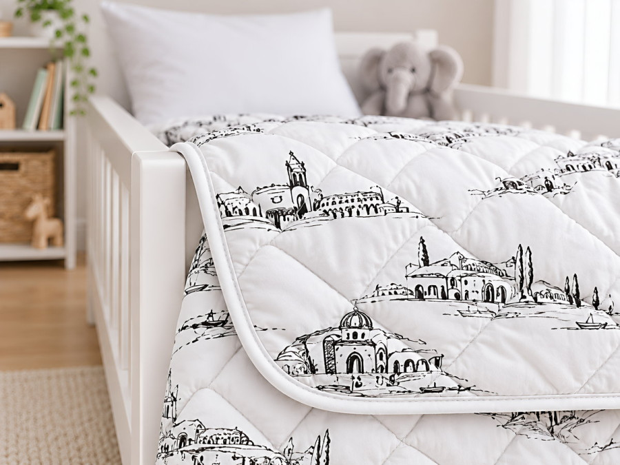 Children's blanket 110x140 Ecotton anti-allergenic cotton white 20-0709 White