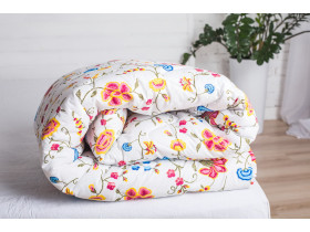 Euro Blanket 200x210 Ecotton Anti-Allergenic Cotton White 20-0256 Blue