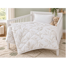 Одеяло детское 110x140 Ecotton антиаллергенное хлопковое белого цвета 20-0709 White