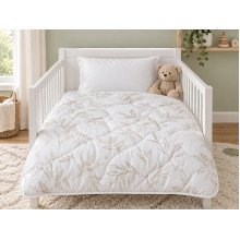 Одеяло детское 110x140 Ecotton антиаллергенное хлопковое белого цвета 20-0709 White