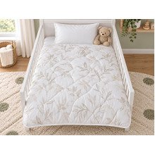Одеяло детское 110x140 Ecotton антиаллергенное хлопковое белого цвета 20-0709 White