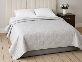 Ковдра двоспальна 172x205 Ecotton антиалергенна бавовняна легка блакитна 40-0966 Grey
