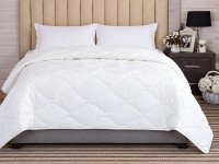Ковдра двоспальна 172x205 Ecotton антиалергенна бавовняна тепла біла White