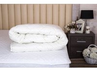 Ковдра двоспальна 172x205 Ecotton антиалергенна бавовняна тепла біла White