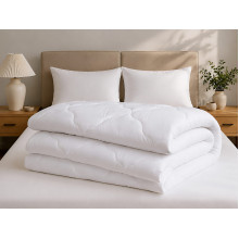 Euro blanket 200x210 Ecotton anti-allergenic light white