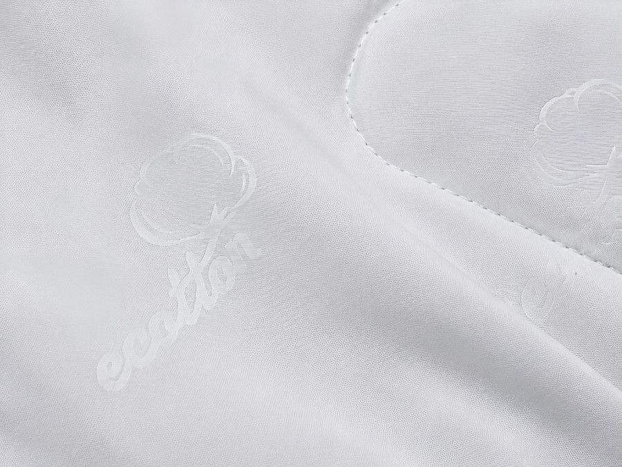 Одеяло Евро 200x210 Ecotton антиаллергенное легкое белого цвета