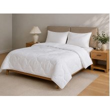 Euro blanket 200x210 Ecotton anti-allergenic light white