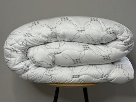 Одеяло Евро 200x220 Ecotton антиаллергенное всесезонное биопух белого цвета